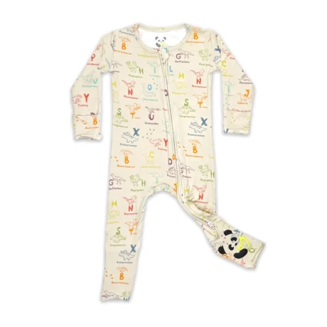 Dino ABC's Bamboo Pajamas (Zippy)